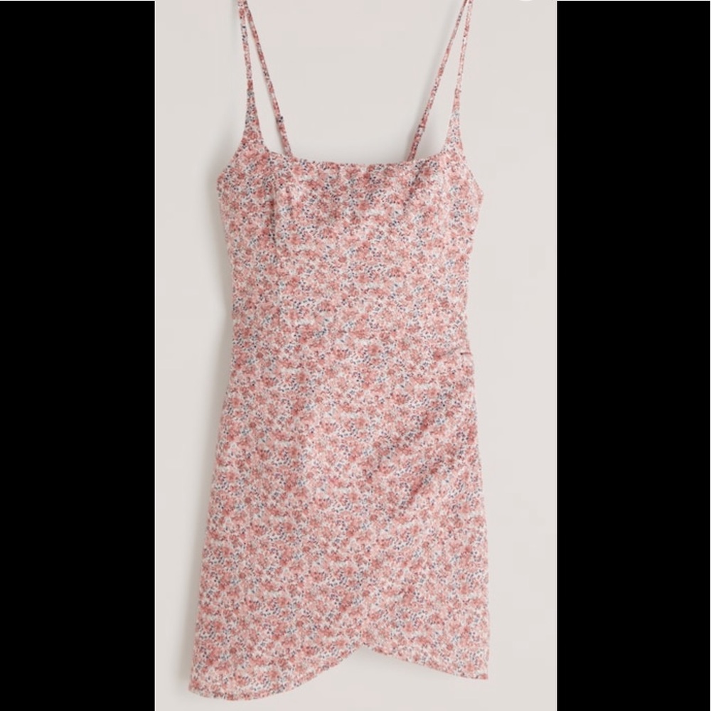 NWT Abercrombie & Fitch Scoopneck Wrap Mini Dress